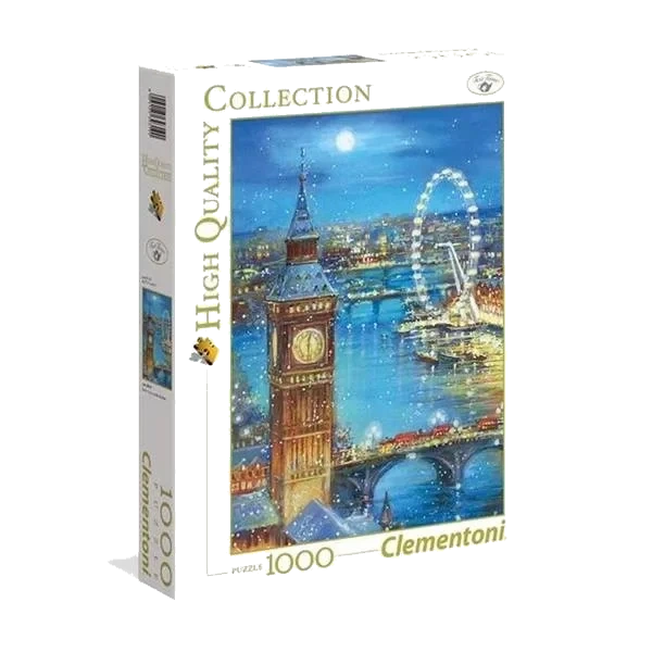 Puslespill 1000 Brikker - Snowflakes on Big Ben