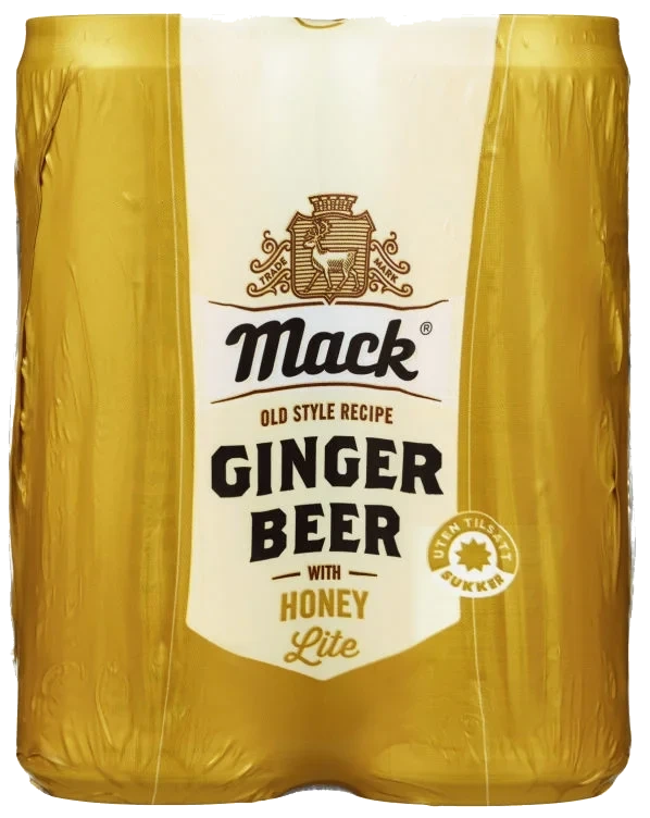 Mack Ginger Beer Lite Honey 0,33lx4 boks