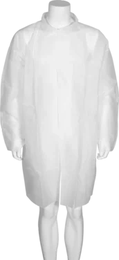 Besøksjakke, Abena Classic, L/xl, Hvit, Pp, Usteril, Engangs