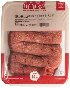 Kjøttdeig u/Salt Vann Meråker Kjøtt