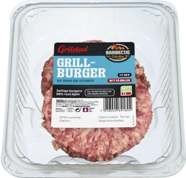 GRILLBURGER 2x130g grilstad