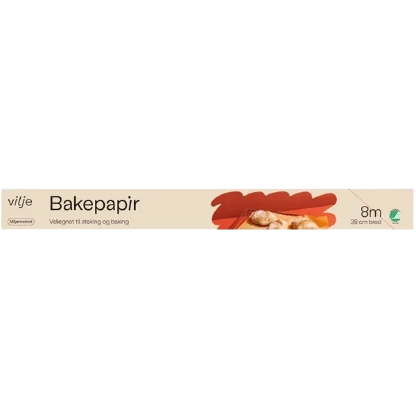 Bakepapir 8m Vilje