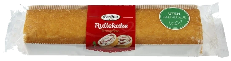 Rullekake Bringebær 400g Berthas