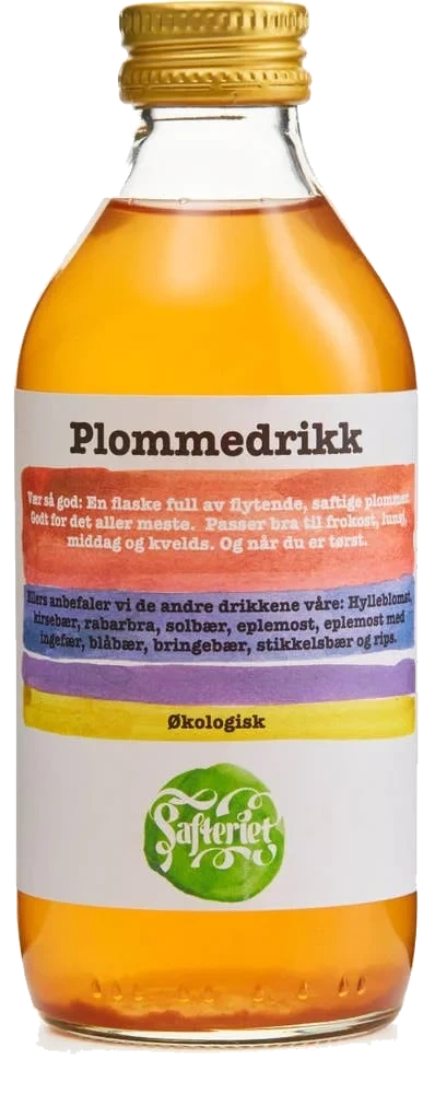 Økologisk plommedrikk