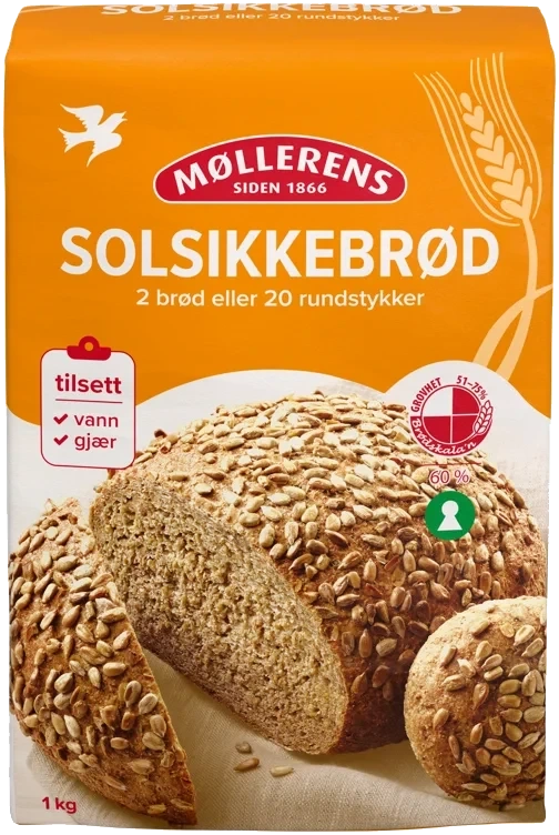 Solsikkebrød Melmiks 1kg Møllerens