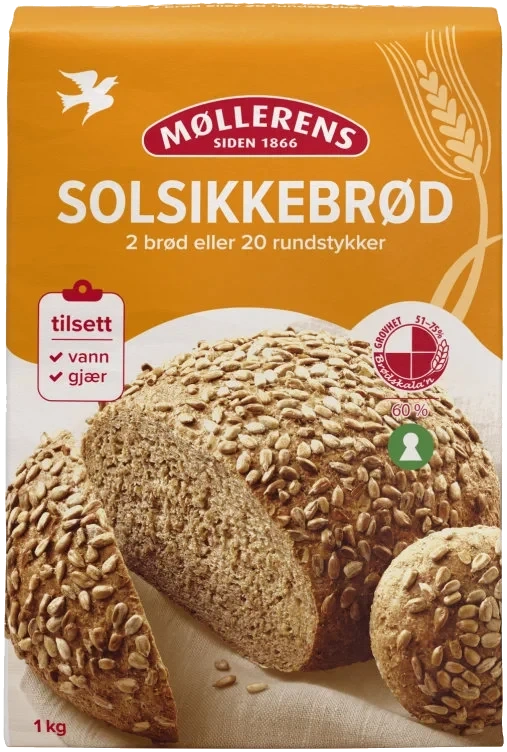 Solsikkebrød Melmiks 1kg Møllerens