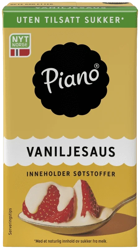 Piano Vaniljesaus Uten 250ml