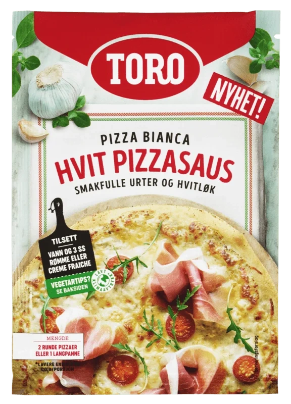 Toro Hvit Pizzasaus 30x28g
