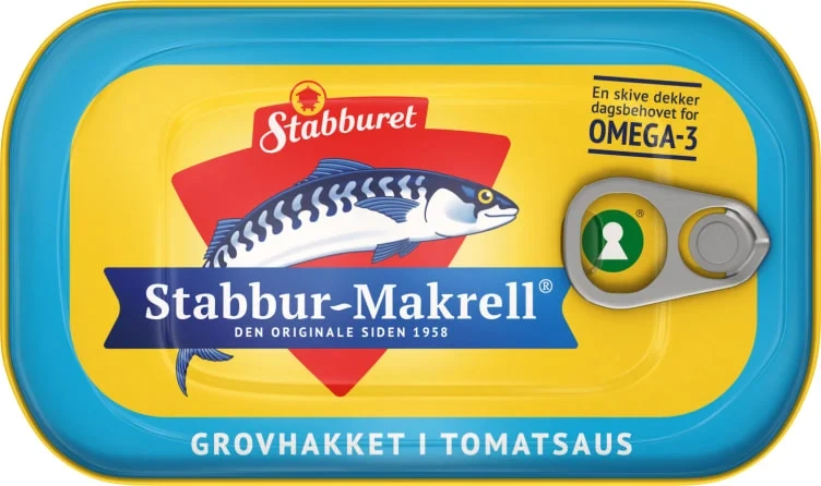 Makrell Grovhakket I Tomat Stabburet 110g