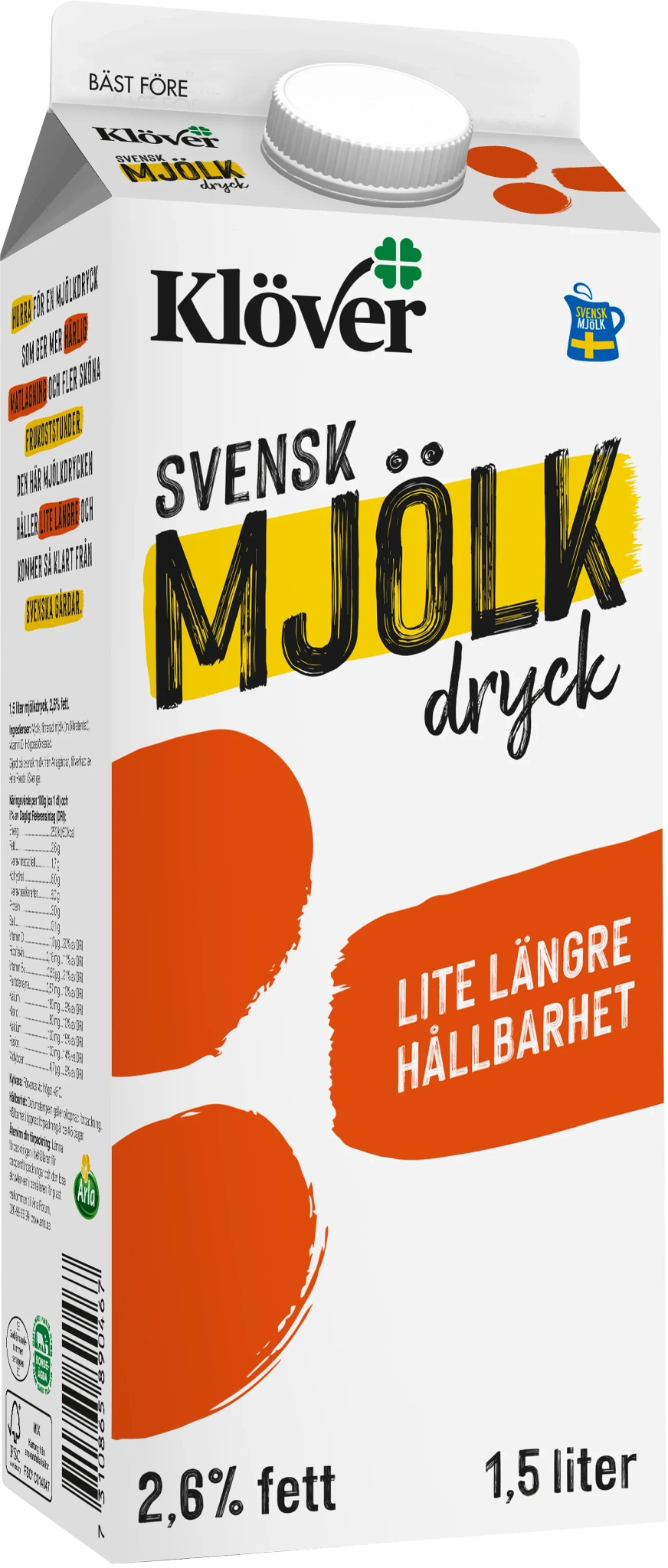 Mjölkdryck 2.6% 1.5 lit