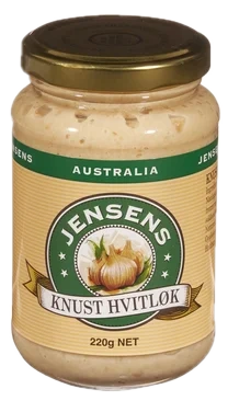 Hvitløk Knust 220g Jensen