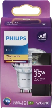 Led Classic Spot 35w Gu10 Varmhvit Lys 36d Philips