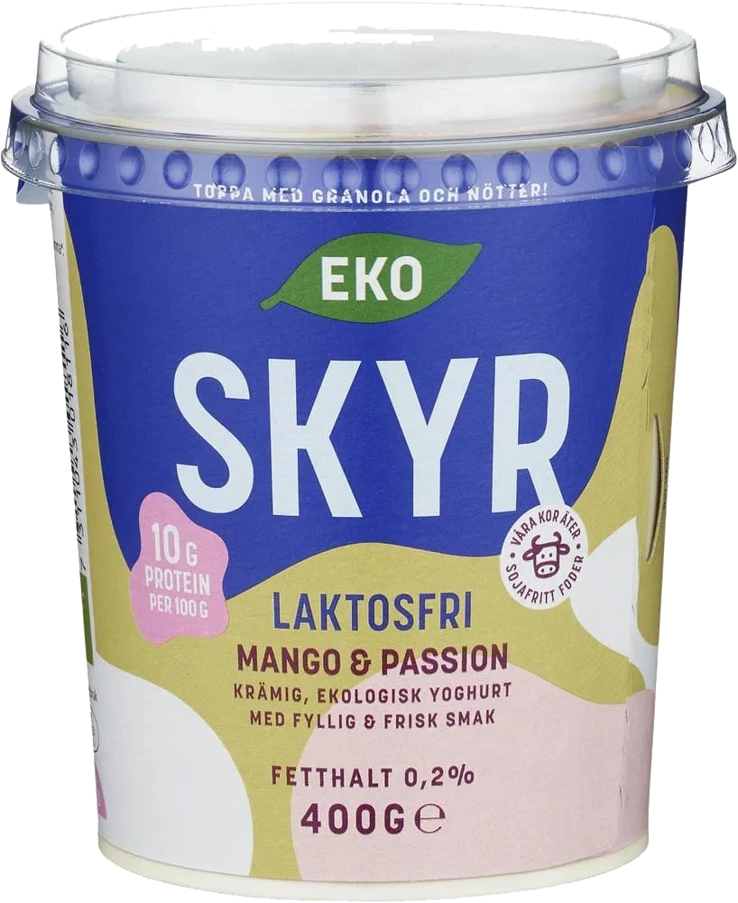 Skyr Mango & Passion Laktosfri 0.2% EKO