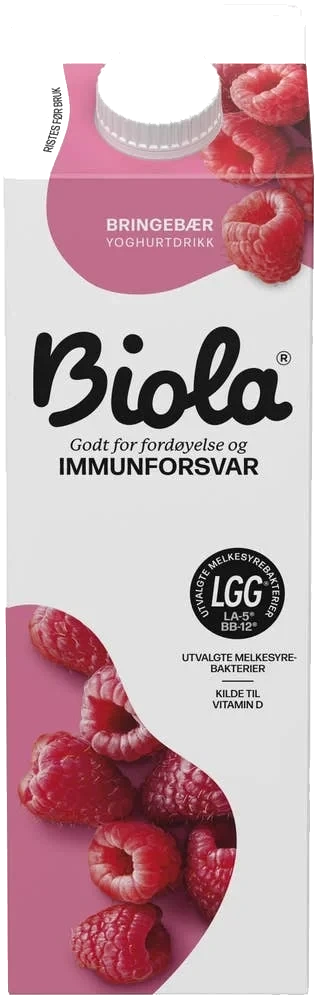 Biola® yoghurtdrikk bringebær