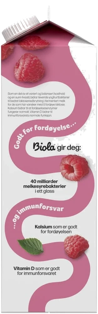 Biola® yoghurtdrikk bringebær