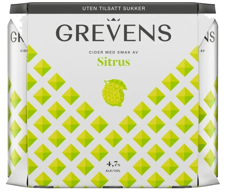 Grevens Cider Sitrus 0,5lx6 boks