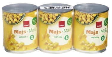 Supersweet Whole Corn Kernels, 3*198g