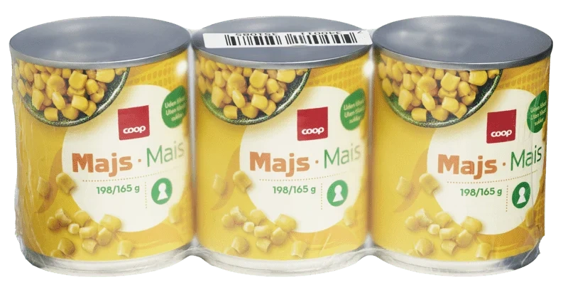 Supersweet Whole Corn Kernels, 3*198g