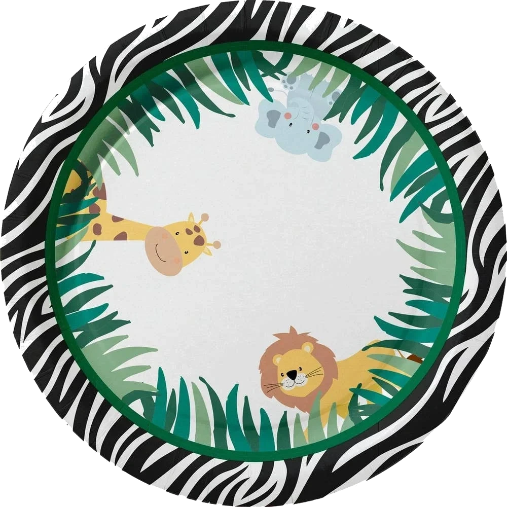 Papperstallrik Safari Kids 22cm