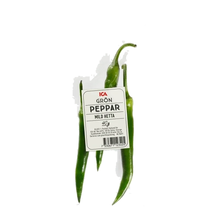Grön peppar 40g Klass 1 ICA
