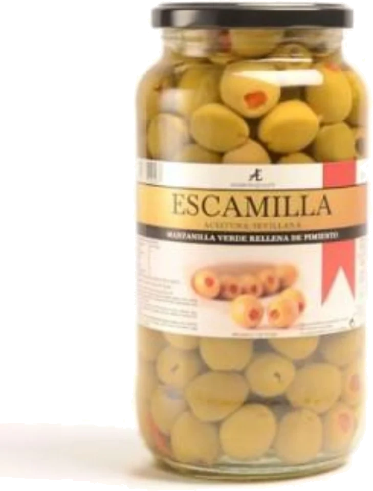 Escamilla Oliven Fylt med Paprika 930g