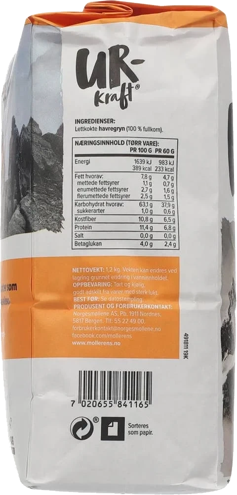 Urkraft Lettkokte Havregryn