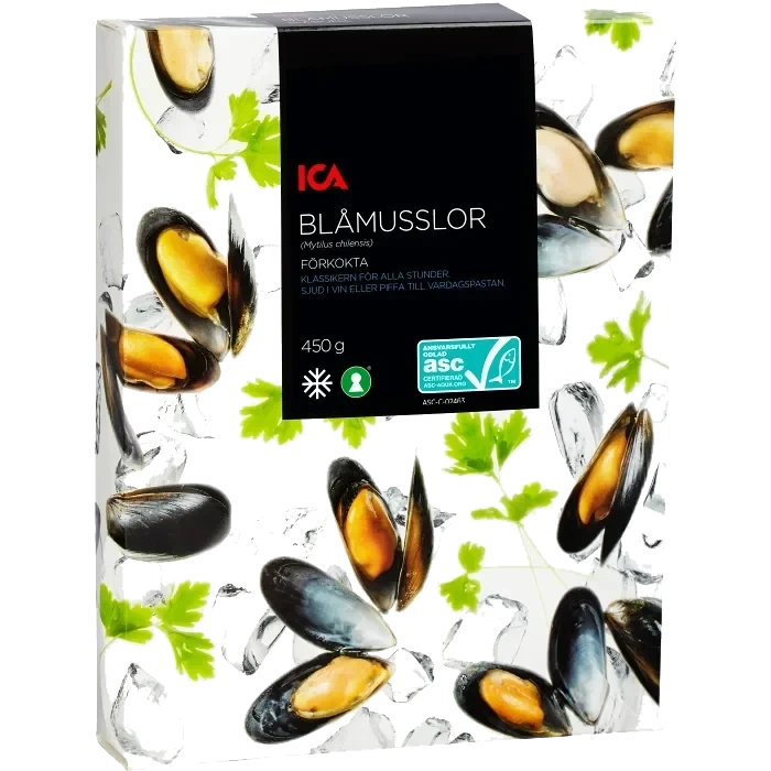 Blåmusslor Fryst 450g ICA