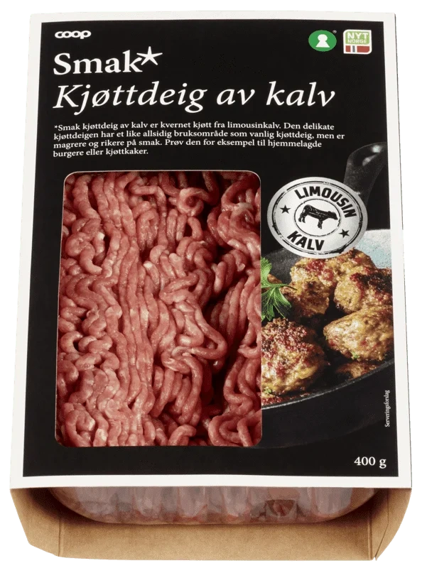 Coop Smak Kjøttdeig av Kalv 9% 400g