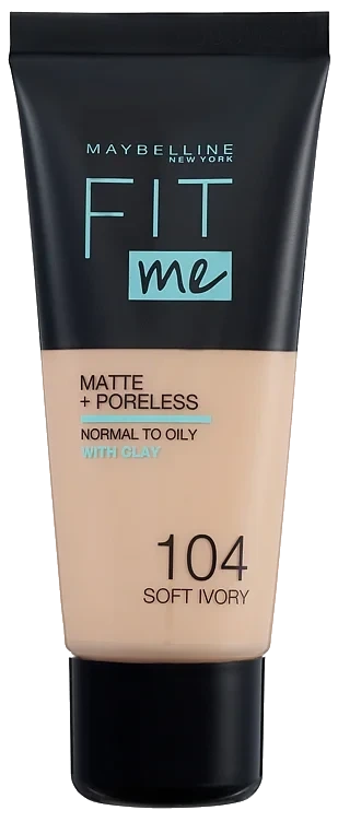 Maybelline New York Fit Me Matte + Poreless Foundation 104 Soft Ivory