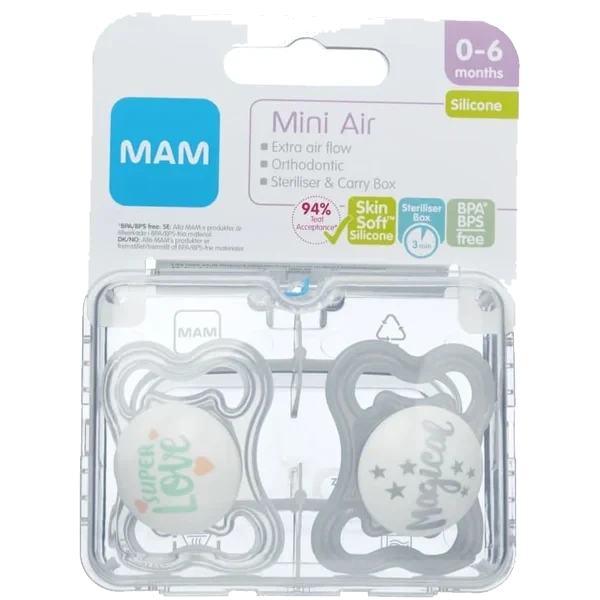 Narresmokk Air 0-6m Silk 2stk Mam