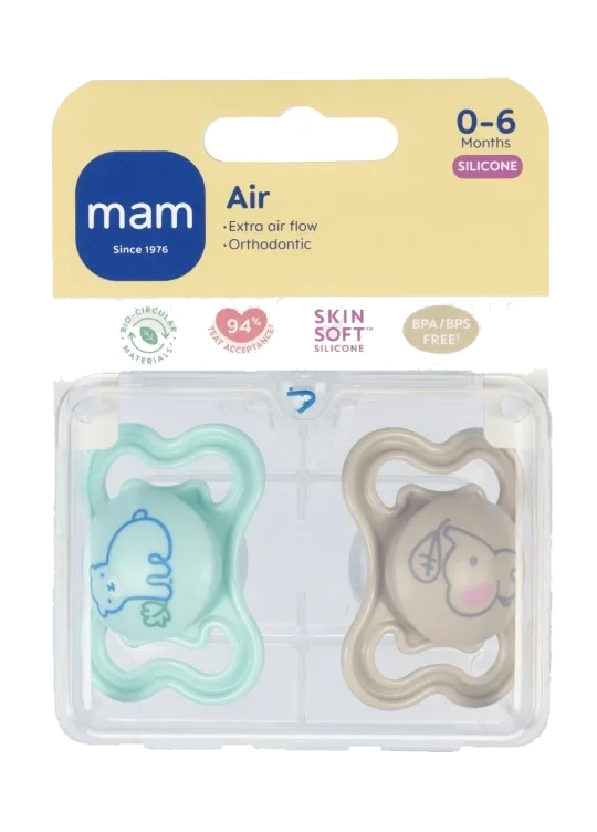 Narresmokk Air 0-6m Silk 2stk Mam