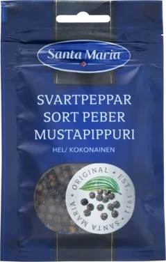 Sort Pepper Hel 22g Santa Maria