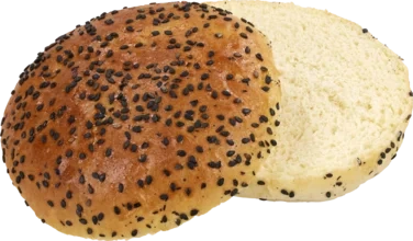 Brioche Bun Black Sesam Pre- Sliced 85g