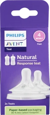 Flaskesmokk Natural Response 3mnd+ 2stk Avent