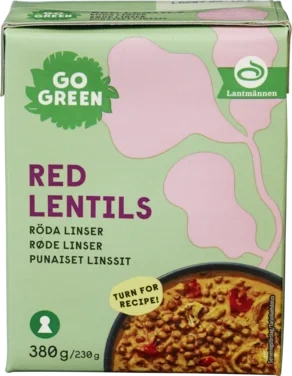 Gogreen Røde Linser Tetra 380g