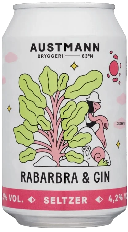 Austmann Rabarbra&Gin Seltzer 0,33l bx