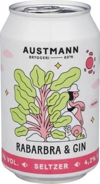 Austmann Rabarbra&Gin Seltzer 0,33l bx
