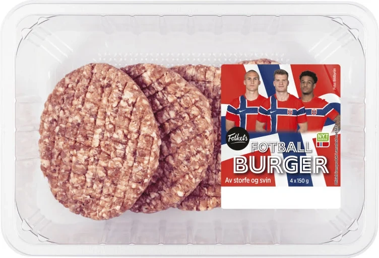 Burger Big Pack 4stk 600g Folkets