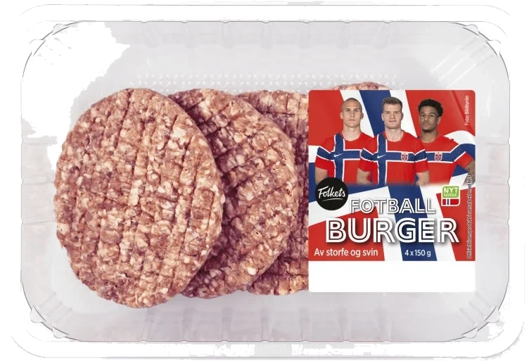 Burger Big Pack 4stk 600g Folkets