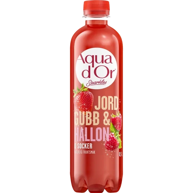 Kolsyrat Vatten Jordgubb & Hallon