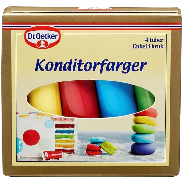 Konditorfarger 4*10g Dr.oetker