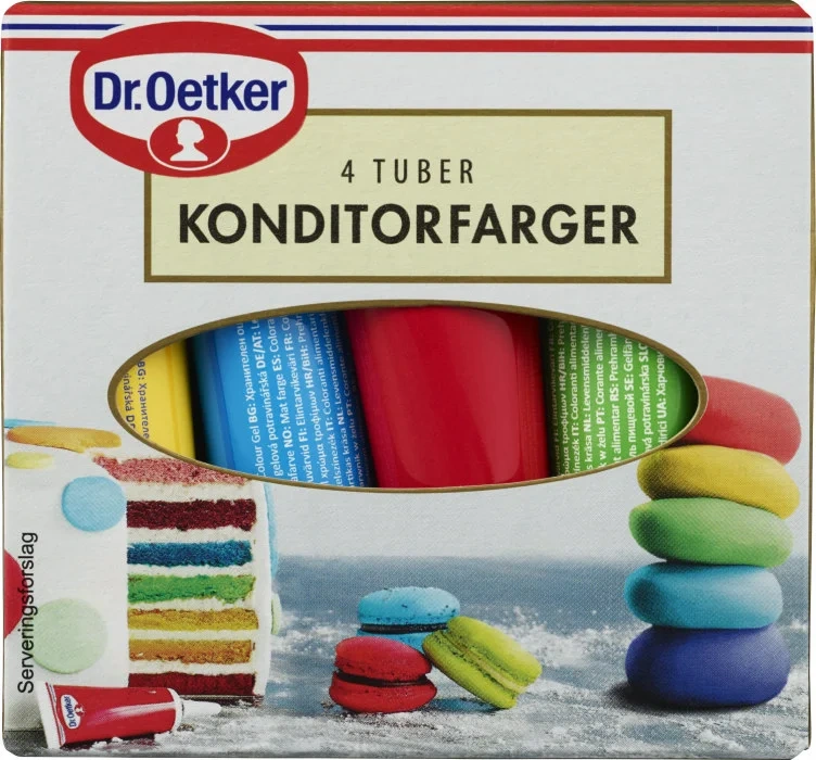 Konditorfarger 4*10g Dr.oetker