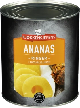 Ananasringer 3050g Kjøkkensjefens