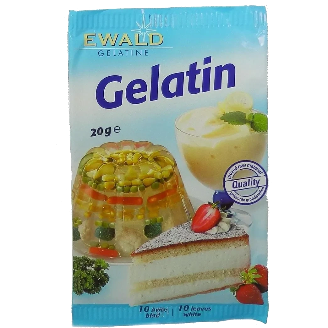Gelatinplater 20g