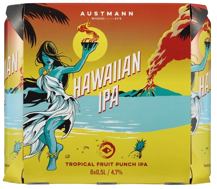Austmann Hawaiian Ipa 0,5lx6 boks