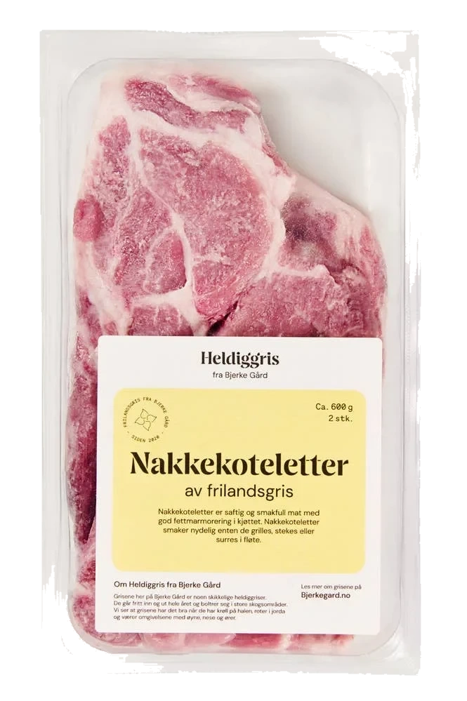 Heldiggris Nakkekoteletter