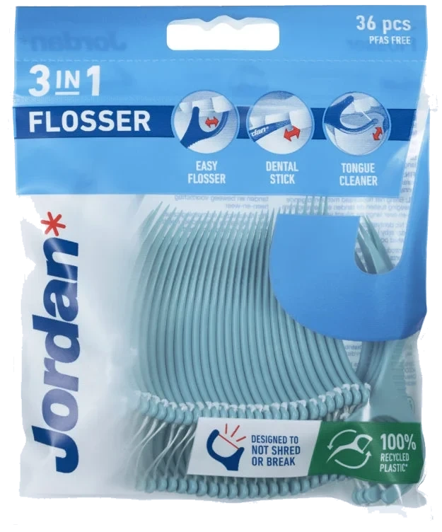 Jordan Flosser Flosser 3-In-1 36stk