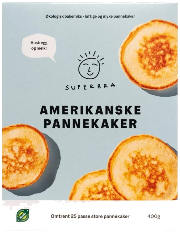 Pannekakemiks Amerikanske Økol 400g Superbra