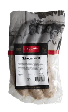 Svinebratwurst Frys Mydland
