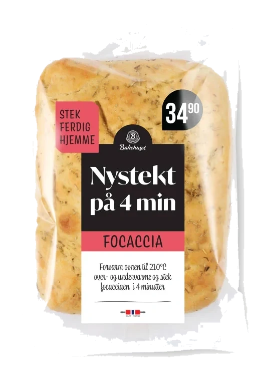 Focaccia Nystekt På 4min 350g Bakehuset